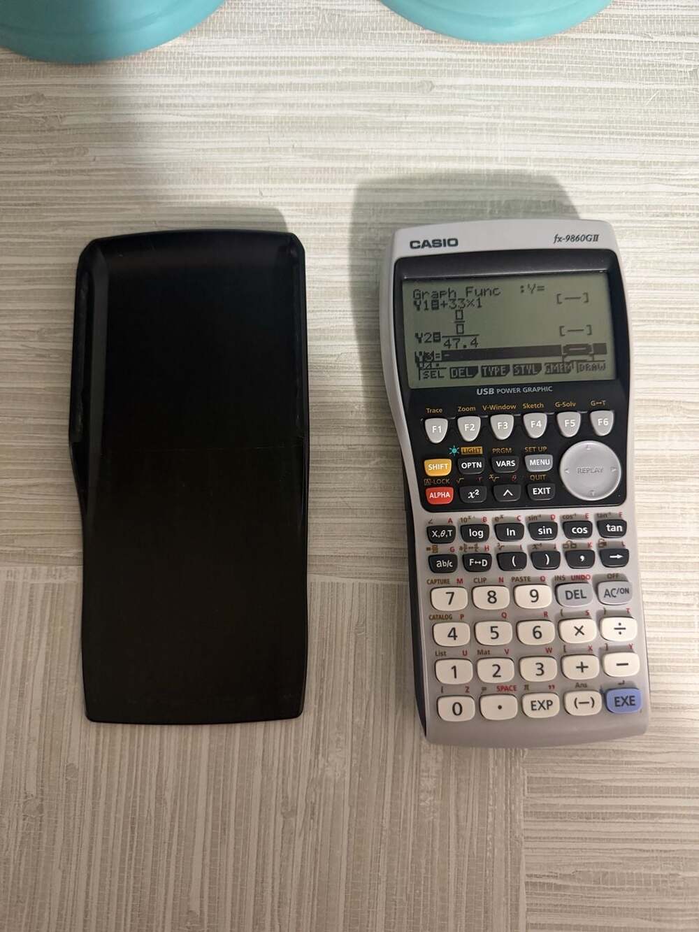 Casio Fx-9860GII Graphing Calculator With Slide Cover